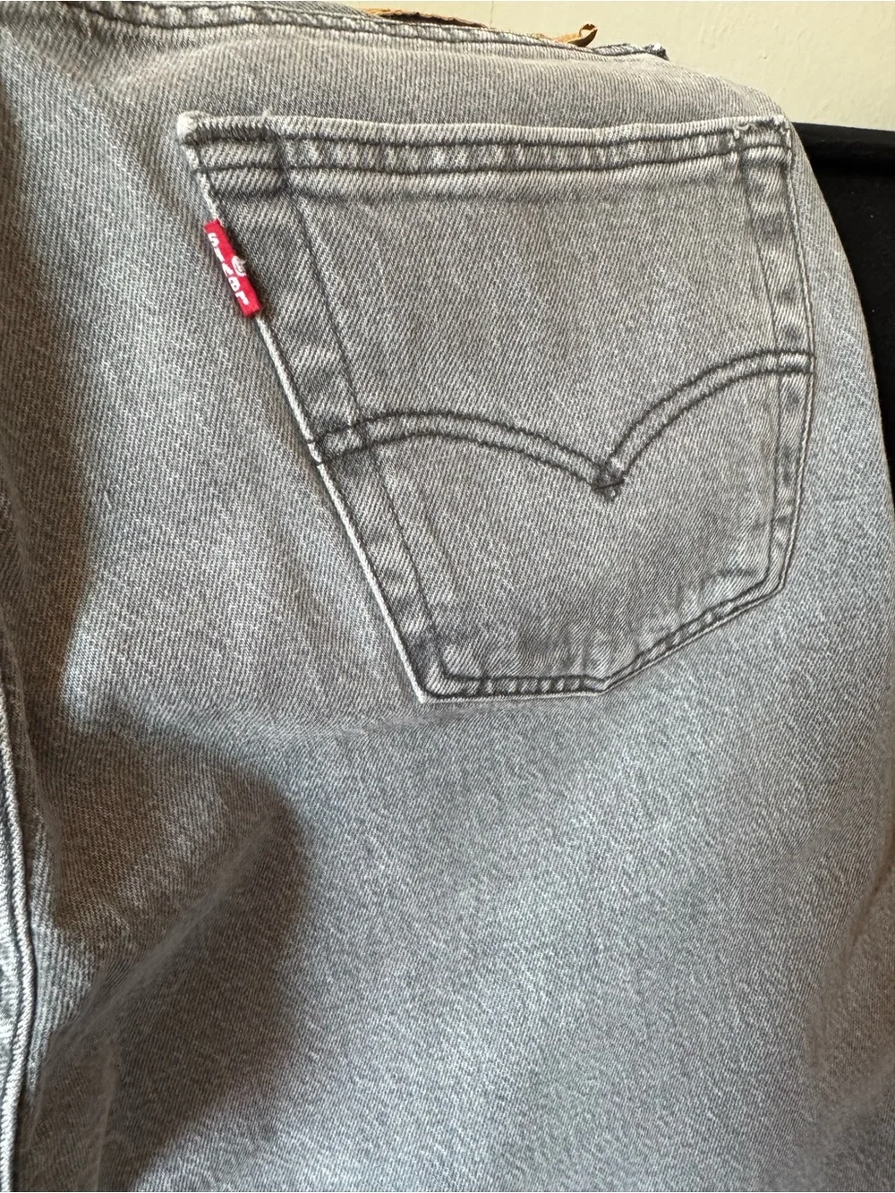 Levi's Men’s Light Gray Bootcut Jeans